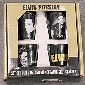 NWOT Rare ELVIS Presley Shot Glasses